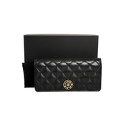 Chanel Clutch Black Lambskin with CC Logo